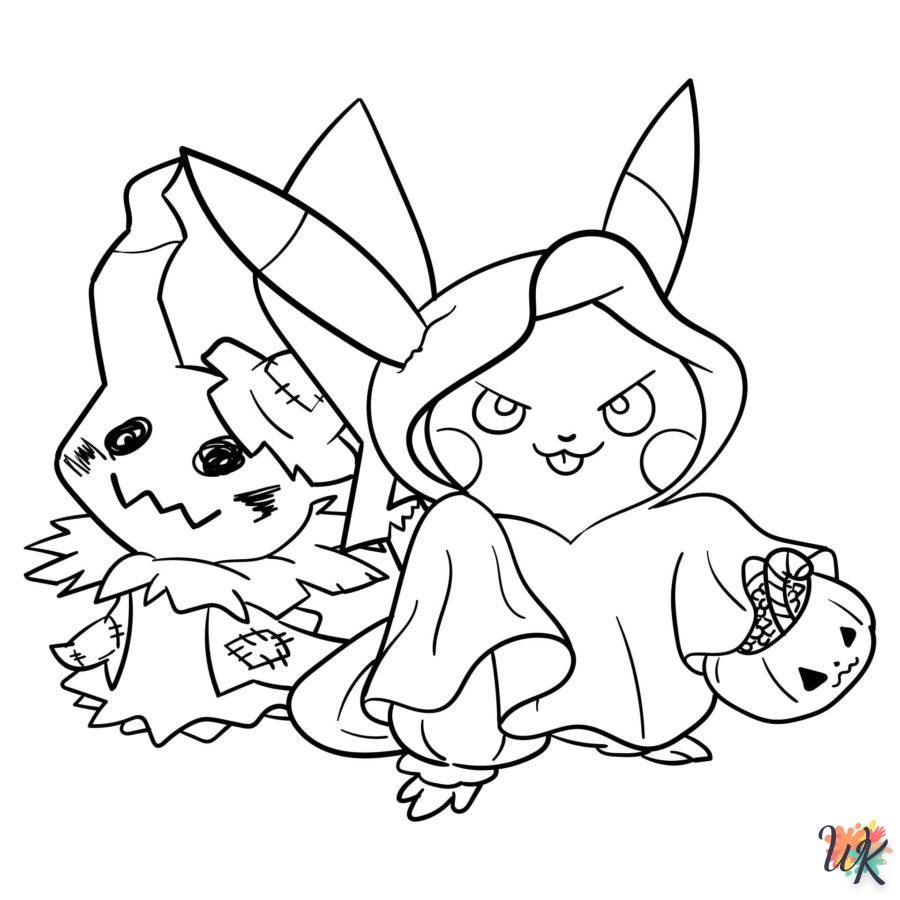 Dibujos para Colorear Pokemon Halloween 18