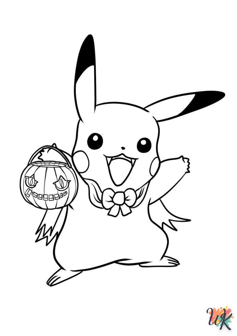 Dibujos para Colorear Pokemon Halloween 21