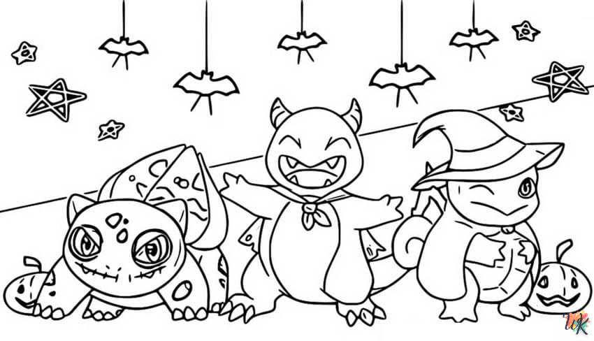 Dibujos para Colorear Pokemon Halloween 22