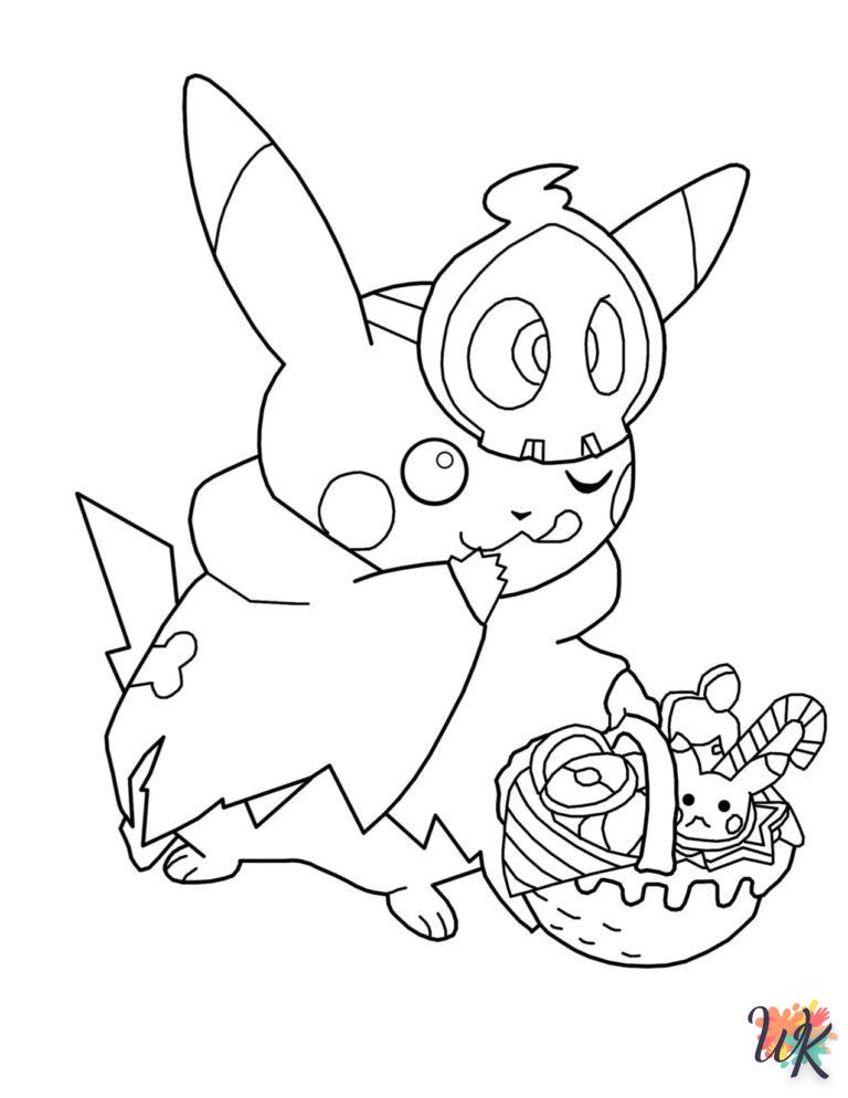 Dibujos para Colorear Pokemon Halloween 23