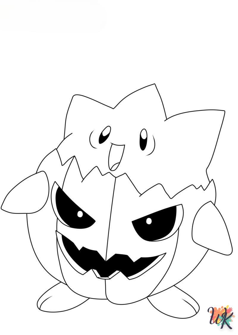 Dibujos para Colorear Pokemon Halloween 28