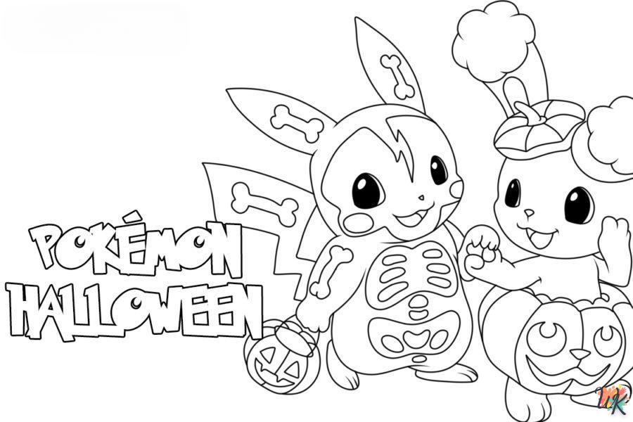 Dibujos para Colorear Pokemon Halloween 31
