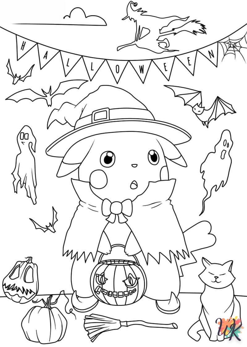 Dibujos para Colorear Pokemon Halloween 32