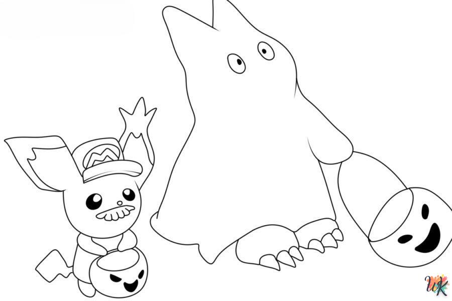 Dibujos para Colorear Pokemon Halloween 35