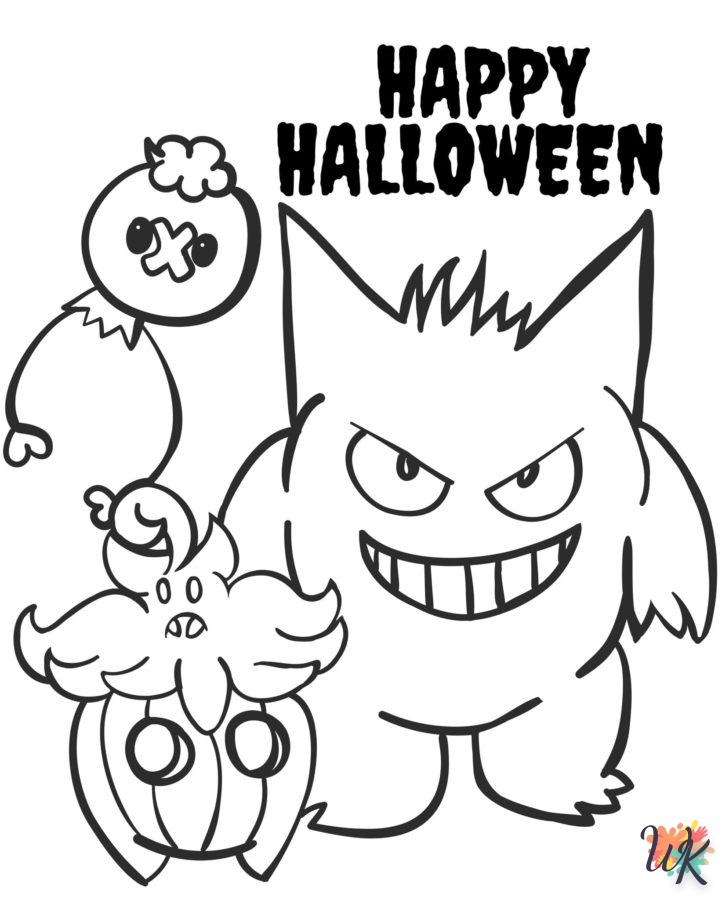 Dibujos para Colorear Pokemon Halloween 5
