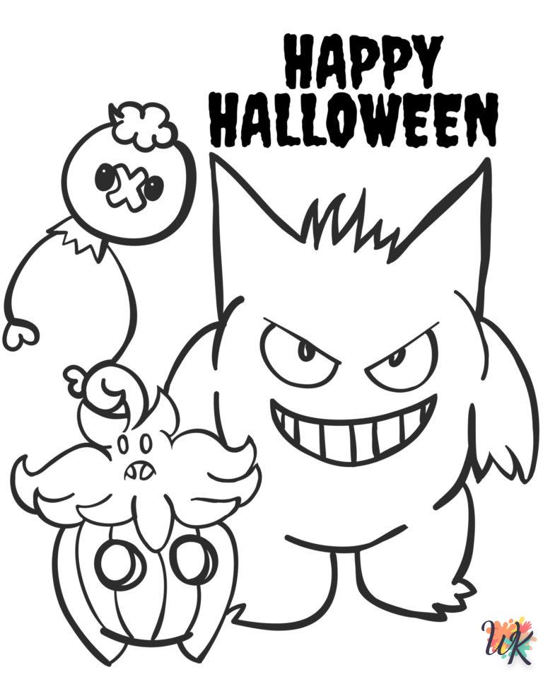 Dibujos para Colorear Pokemon Halloween 8