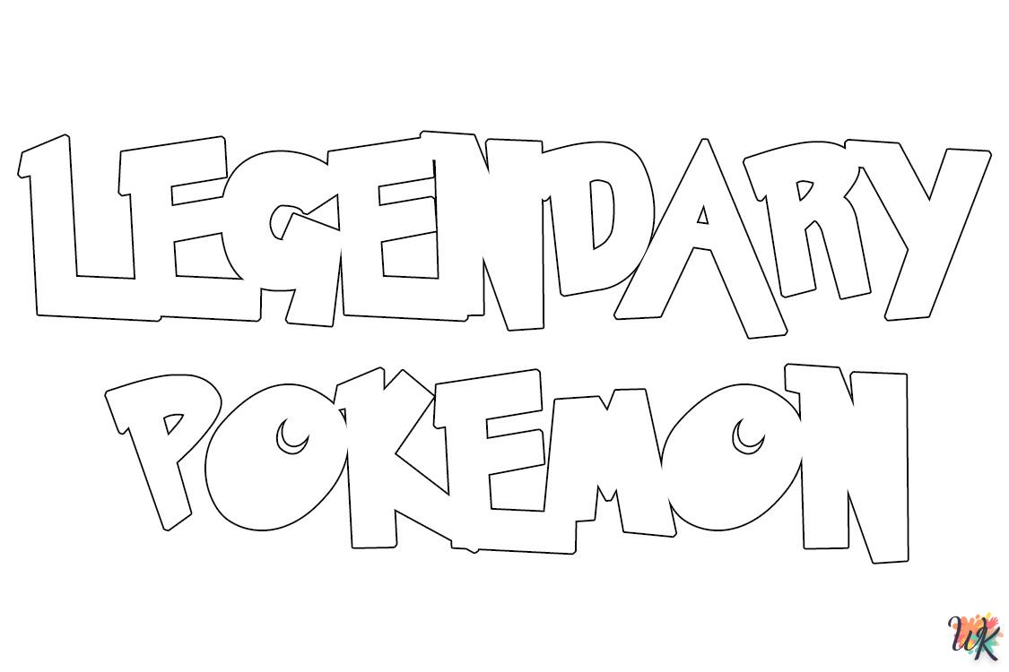 Dibujos para Colorear Pokemon Legendario 106