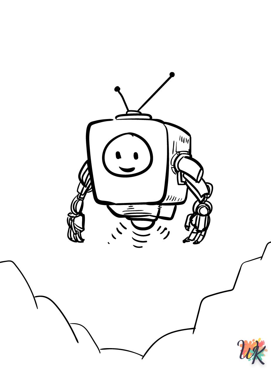 Dibujos para Colorear Robot 12