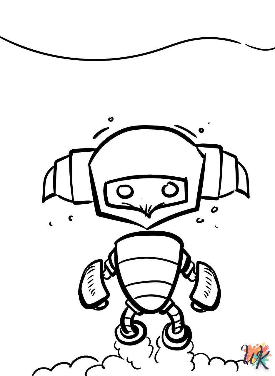 Dibujos para Colorear Robot 13