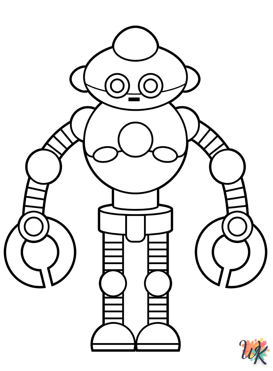 Dibujos para Colorear Robot 15