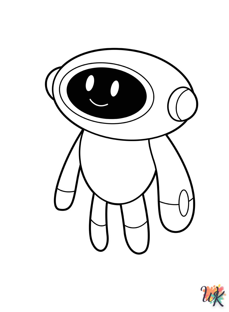 Dibujos para Colorear Robot 18
