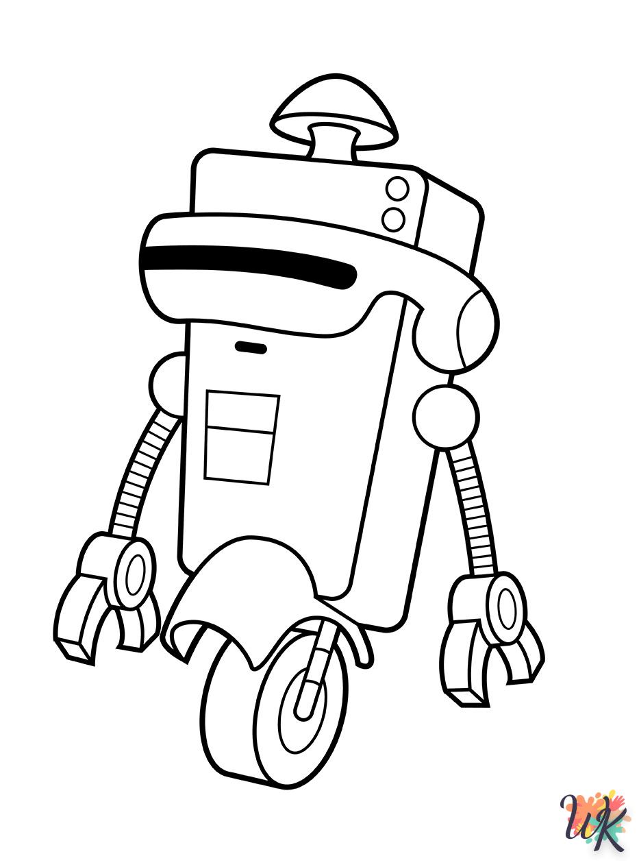 Dibujos para Colorear Robot 3