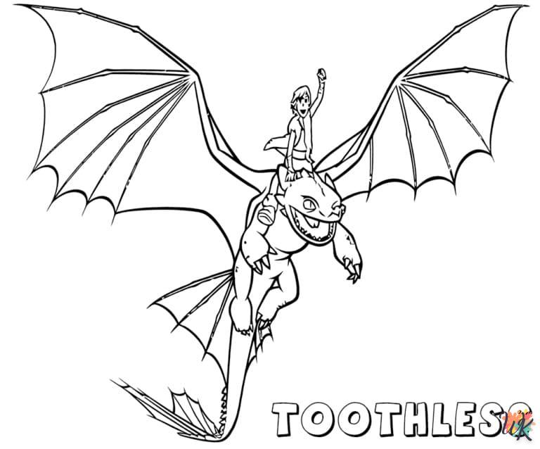 Dibujos para Colorear Toothless 12