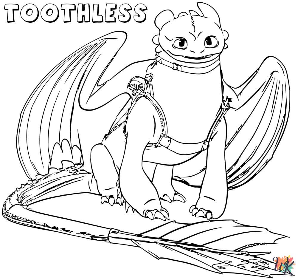 Dibujos para Colorear Toothless 36