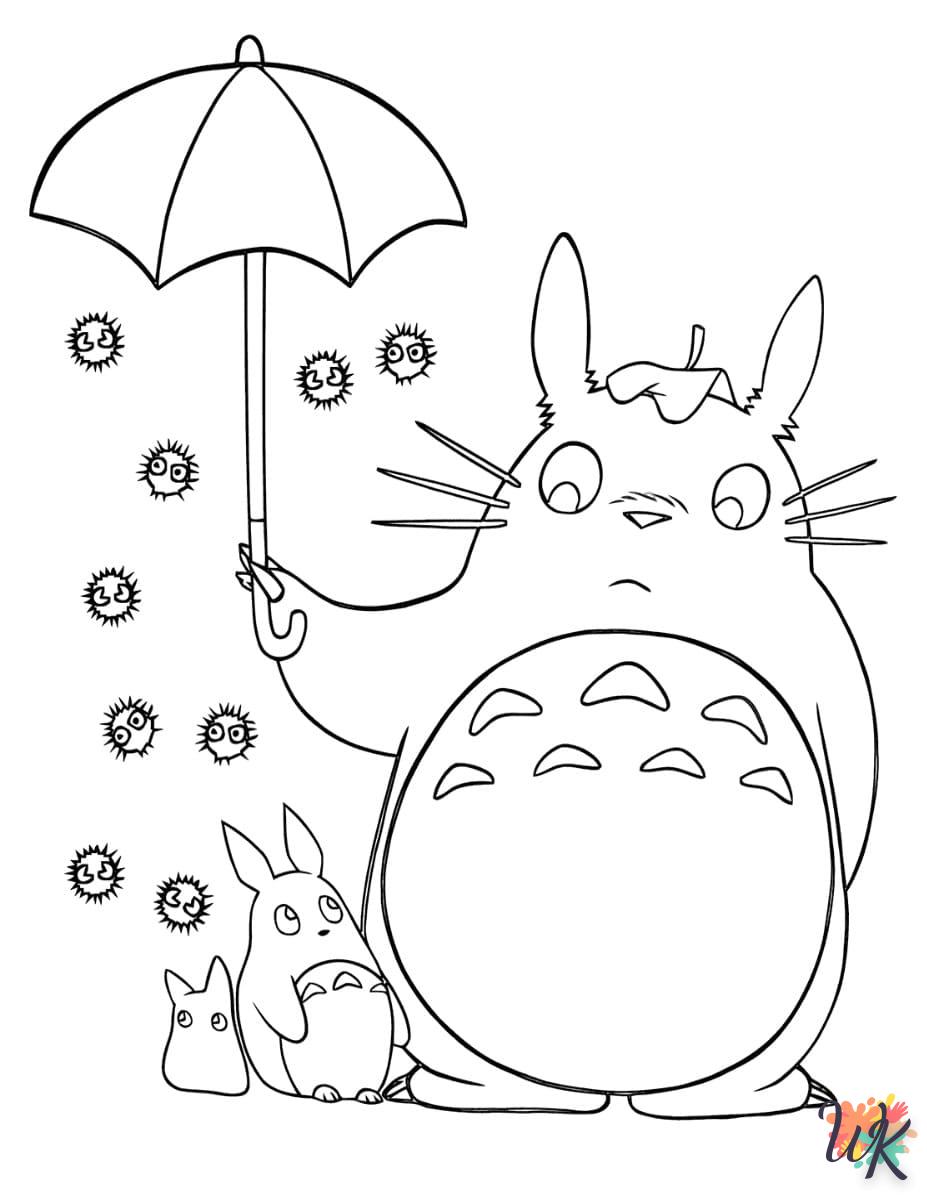Dibujos para Colorear Totoro 1