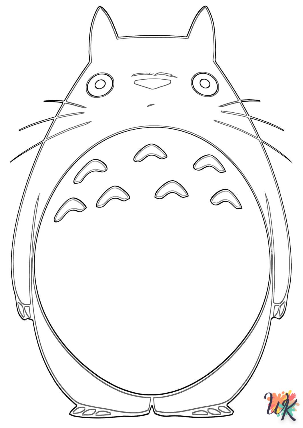 Dibujos para Colorear Totoro 11