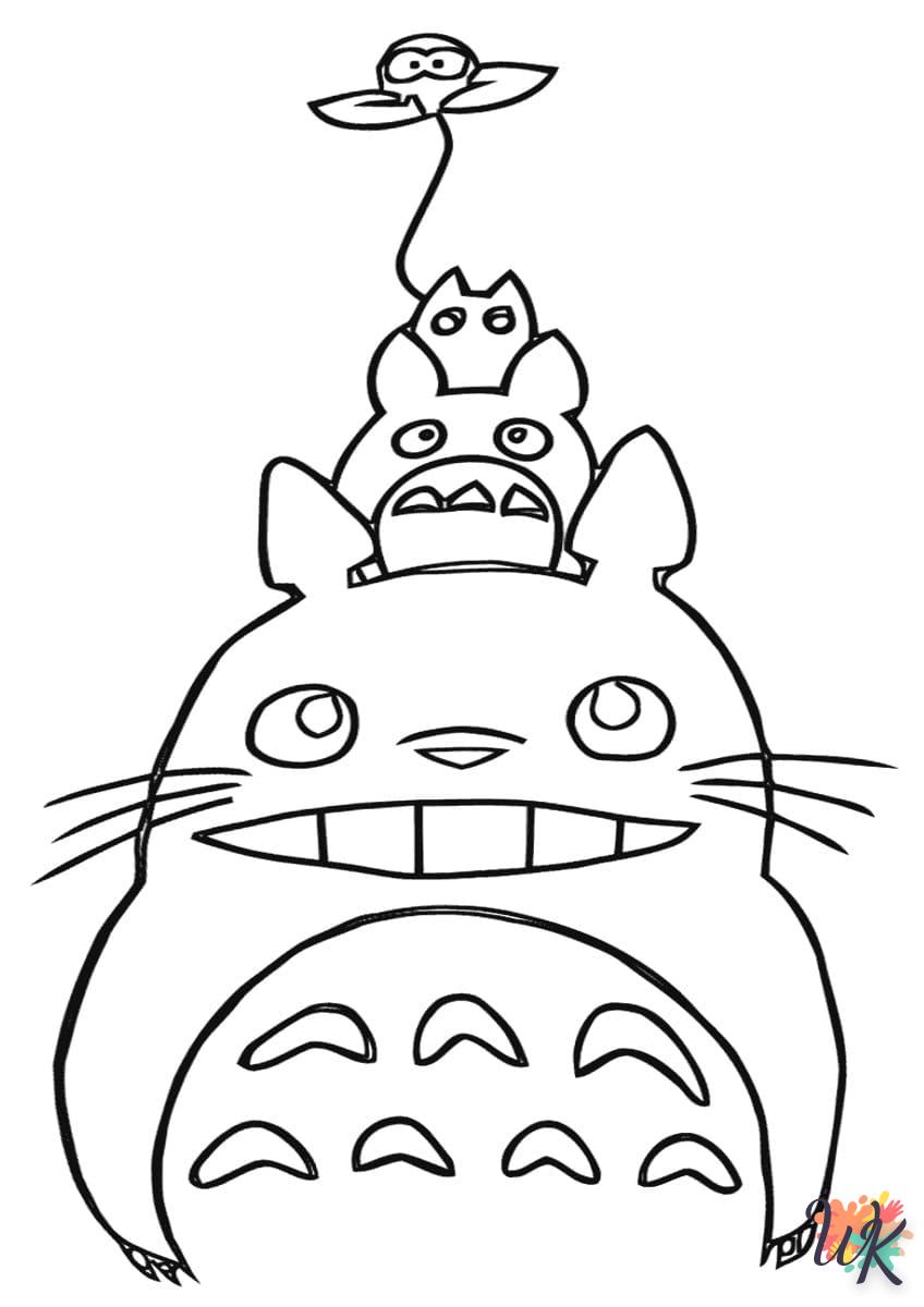 Dibujos para Colorear Totoro 12