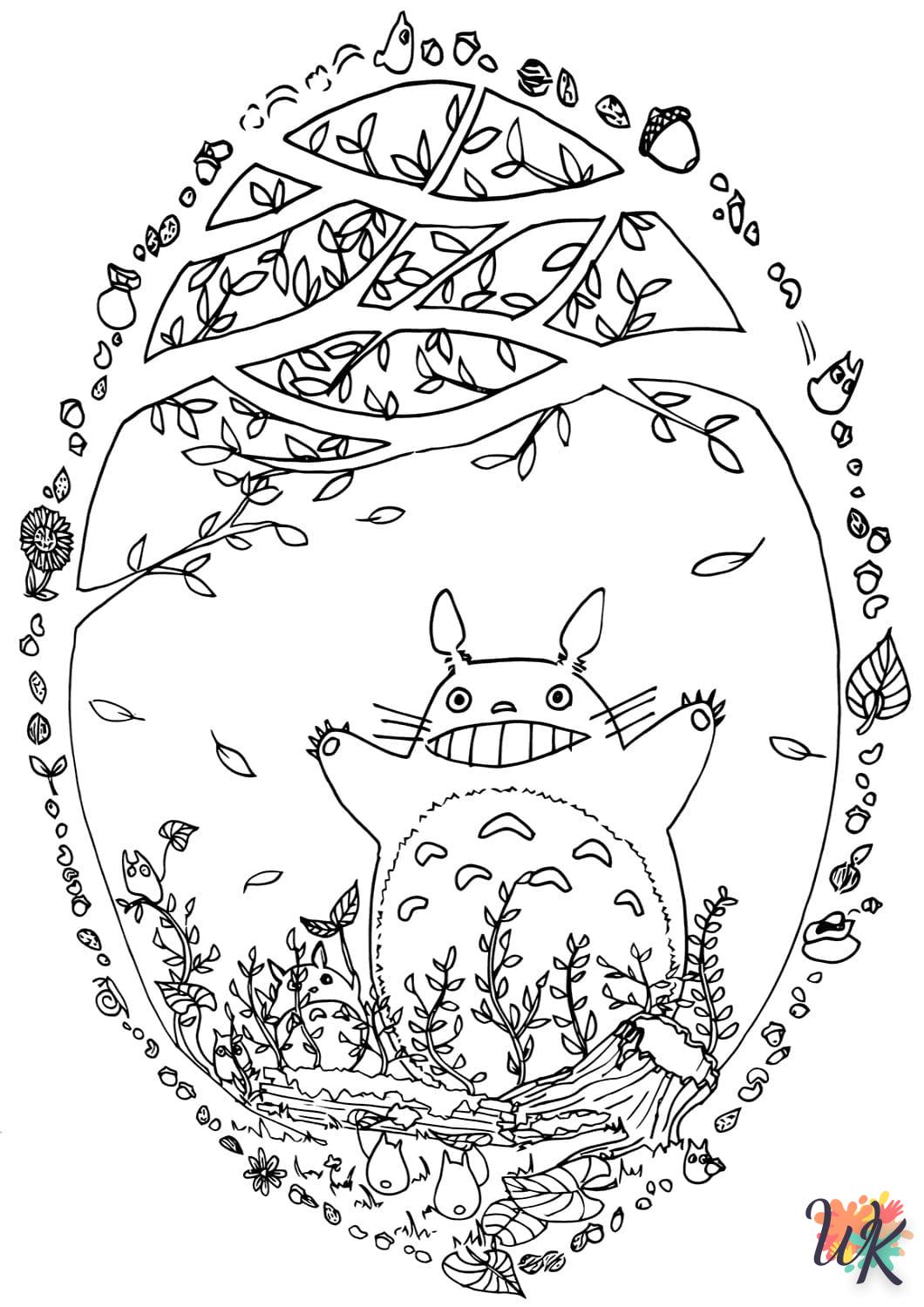 Dibujos para Colorear Totoro 13