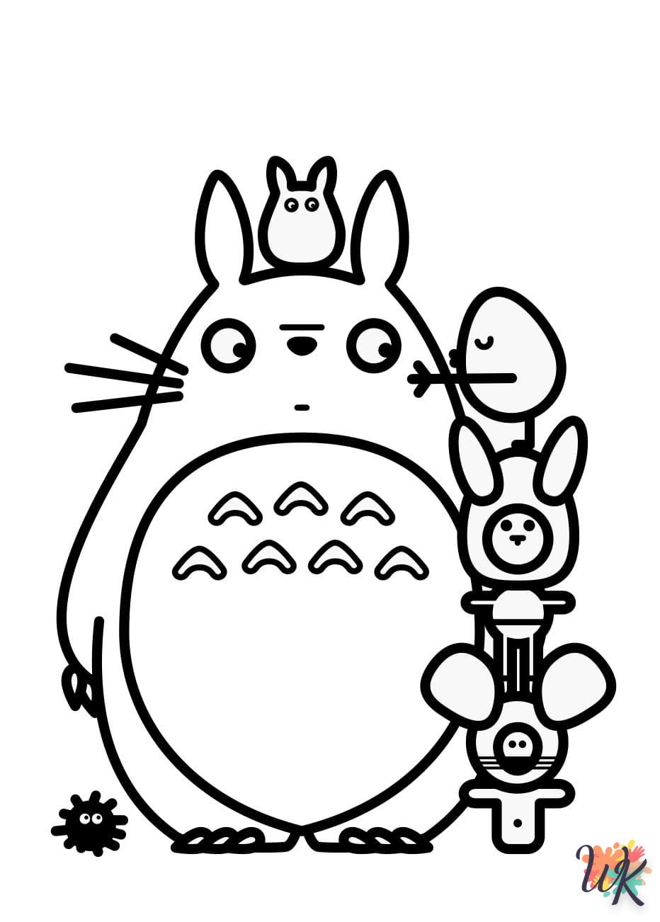 Dibujos para Colorear Totoro 14