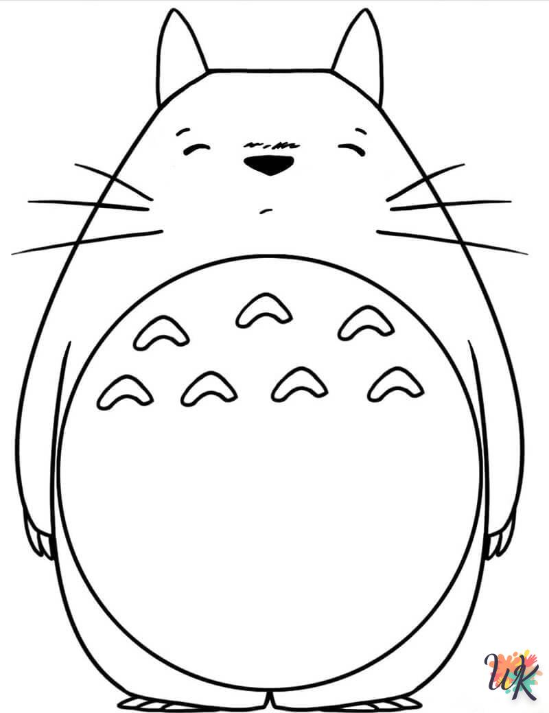 Dibujos para Colorear Totoro 15