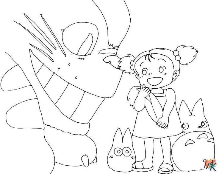 Dibujos para Colorear Totoro 17