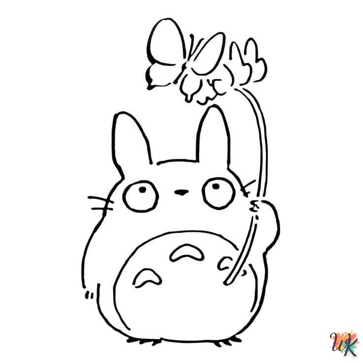 Dibujos para Colorear Totoro 19