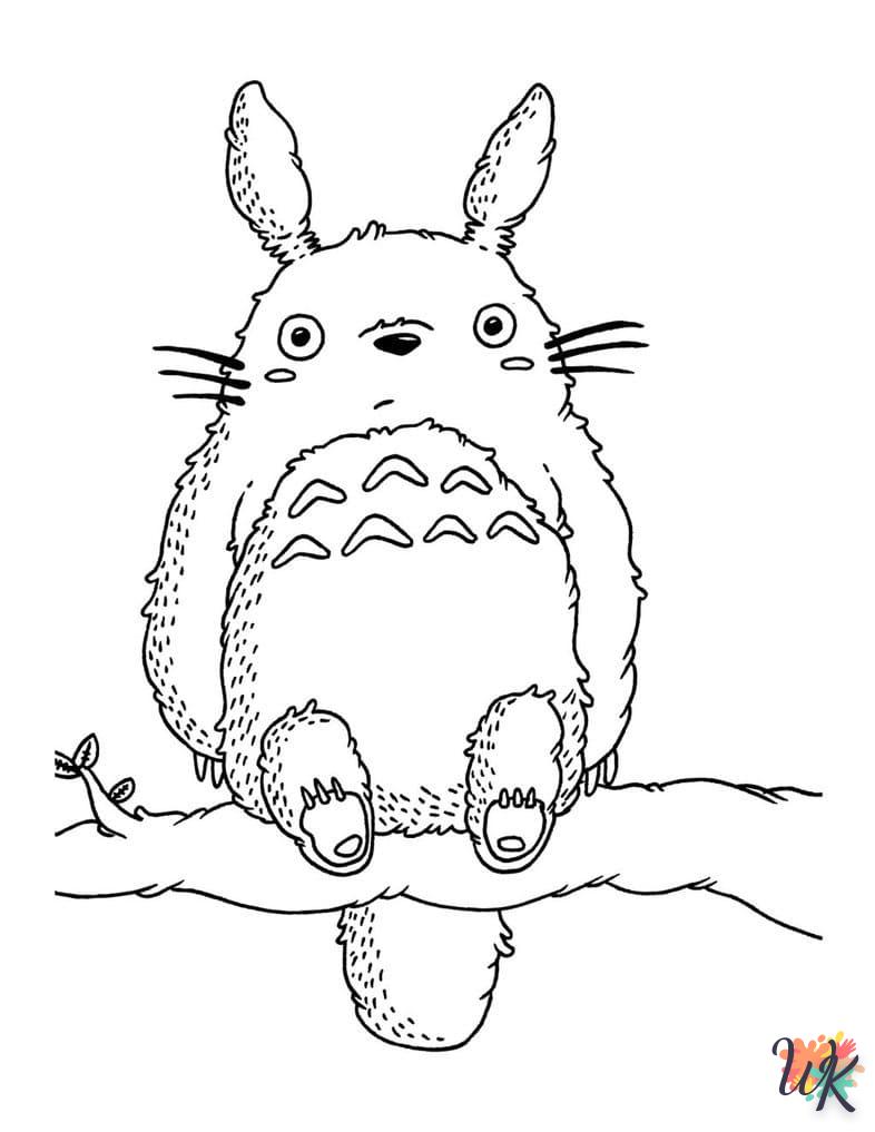 Dibujos para Colorear Totoro 2