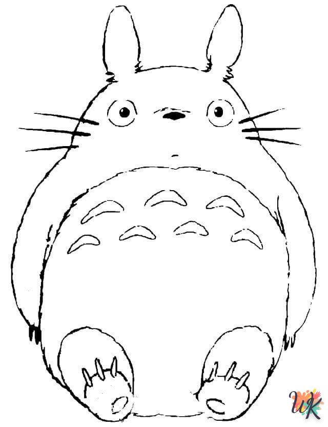 Dibujos para Colorear Totoro 20