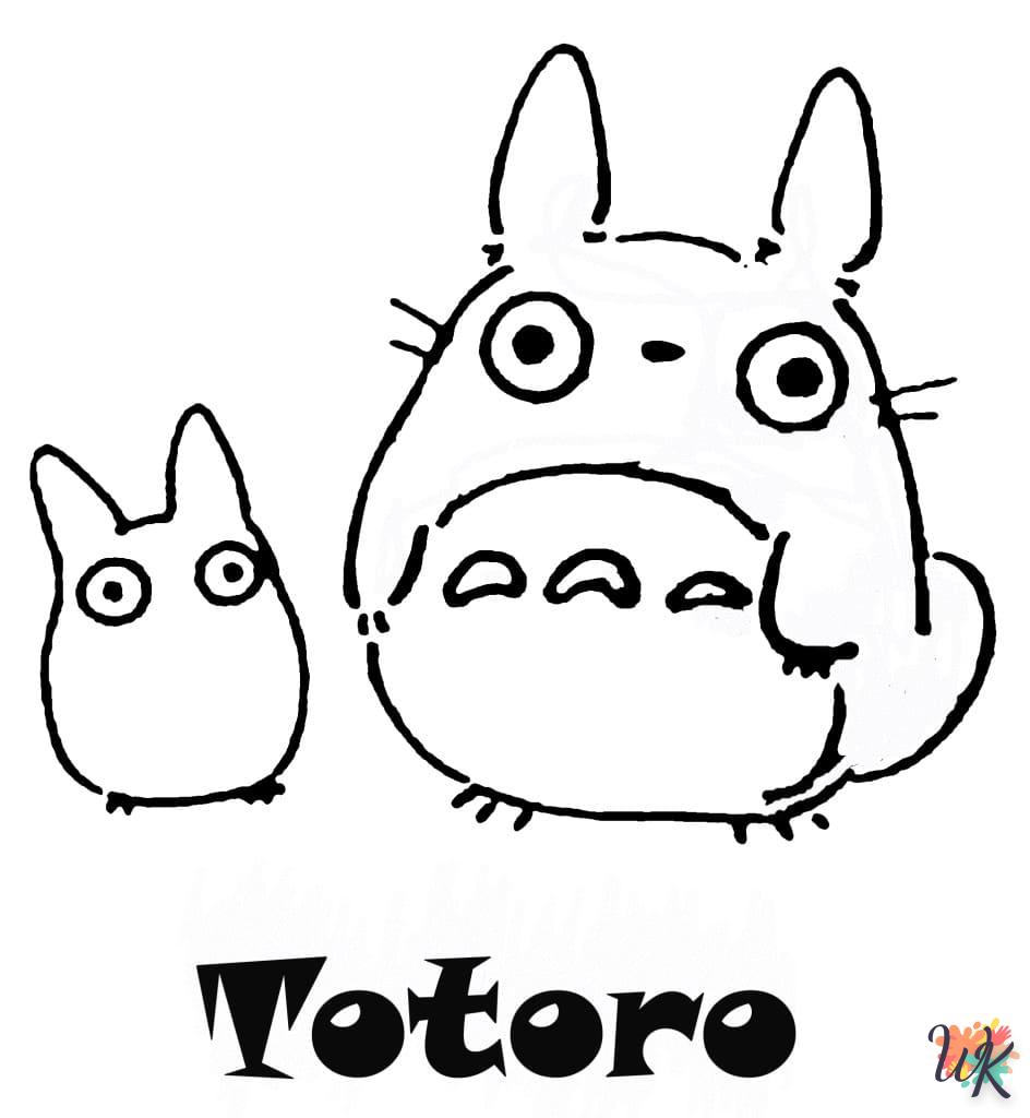 Dibujos para Colorear Totoro 21
