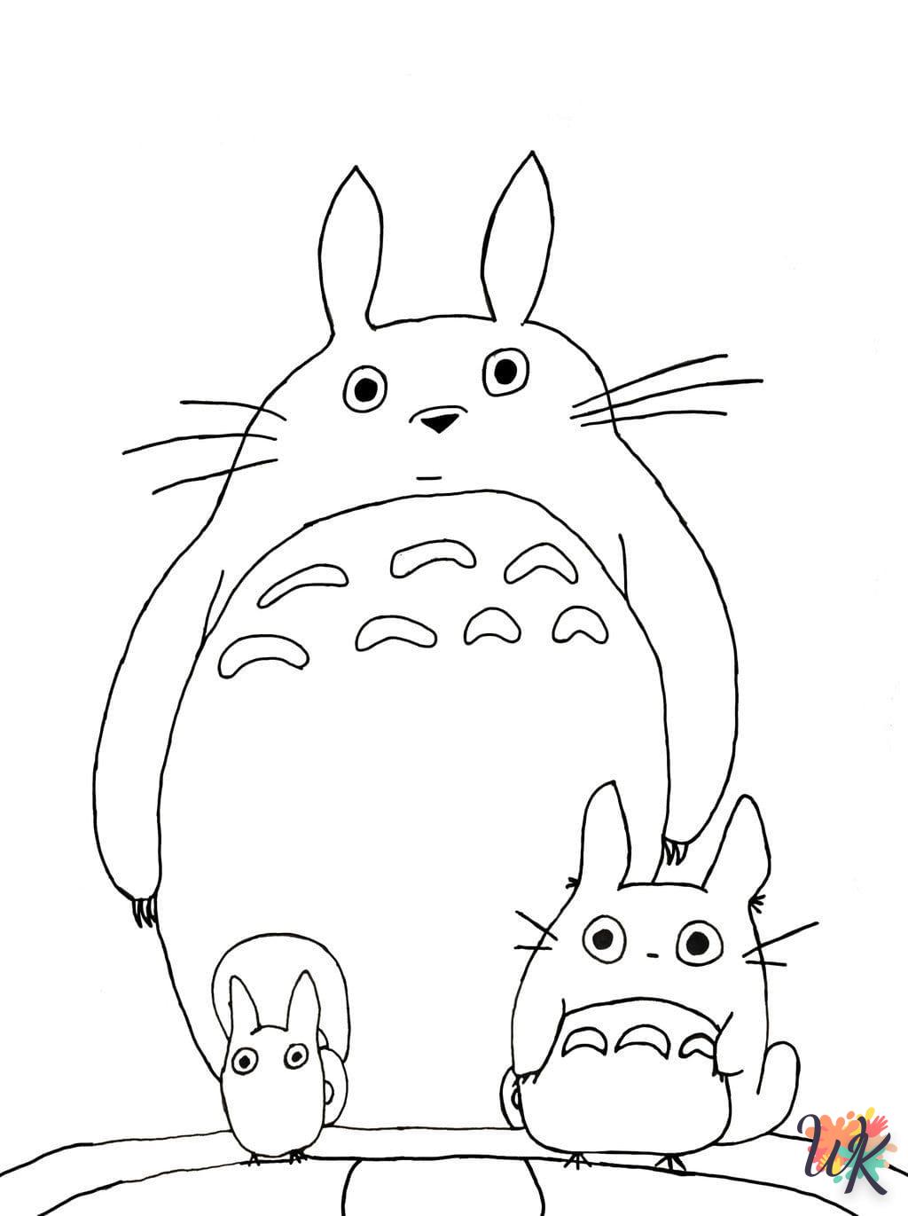 Dibujos para Colorear Totoro 22