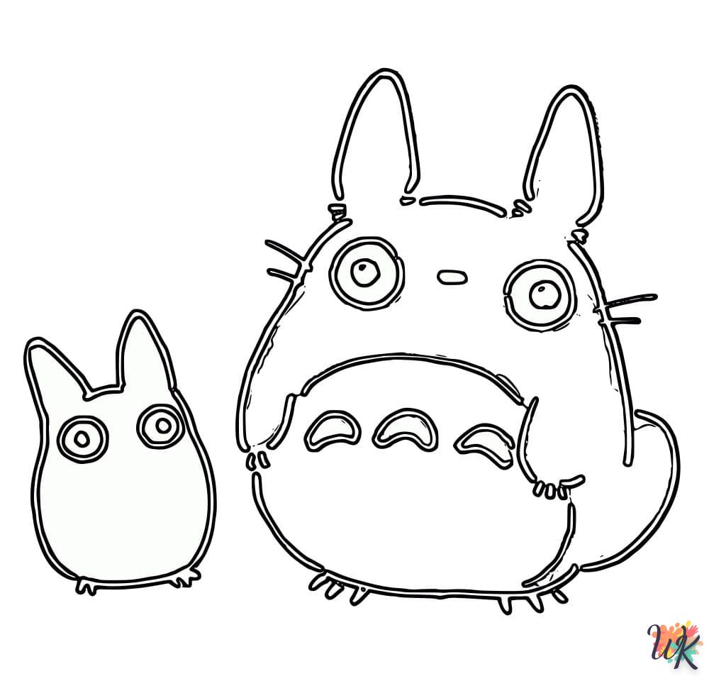 Dibujos para Colorear Totoro 23