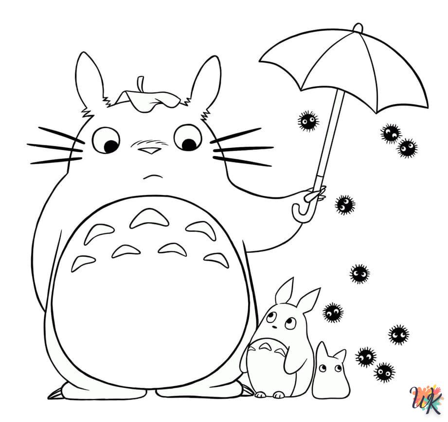 Dibujos para Colorear Totoro 24