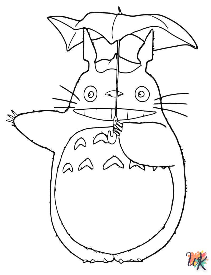 Dibujos para Colorear Totoro 26