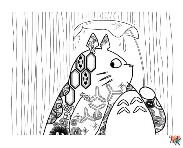 Dibujos para Colorear Totoro 27