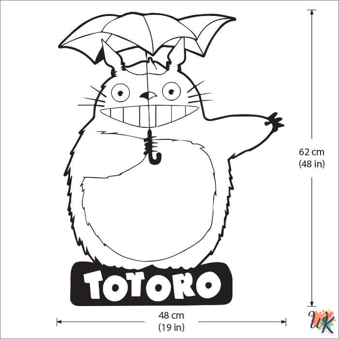 Dibujos para Colorear Totoro 3
