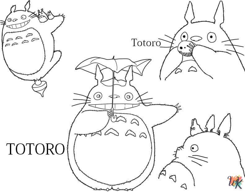 Dibujos para Colorear Totoro 31