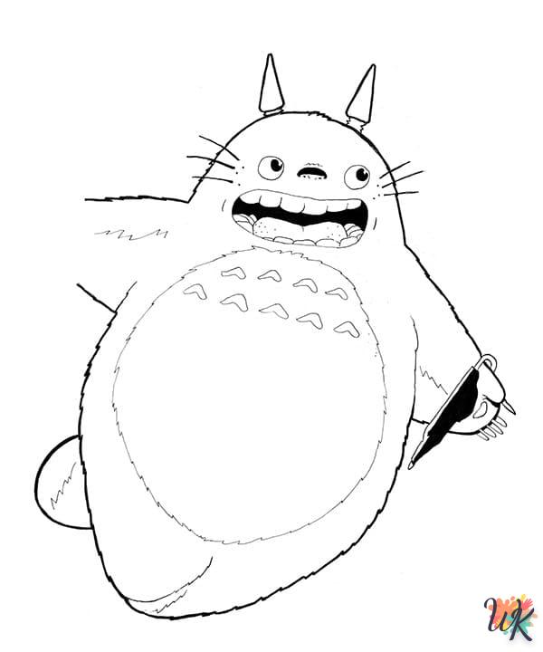 Dibujos para Colorear Totoro 32