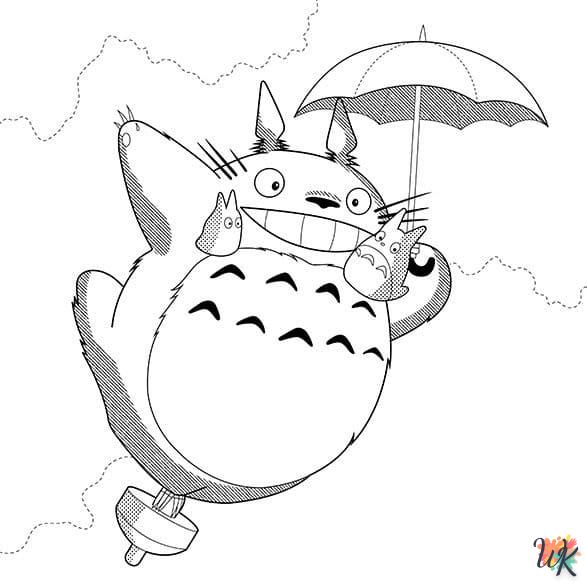 Dibujos para Colorear Totoro 35