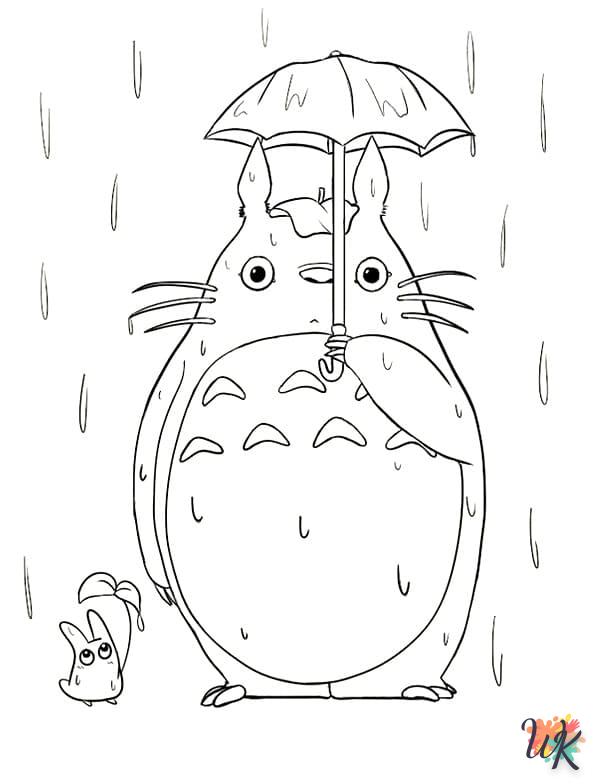 Dibujos para Colorear Totoro 38