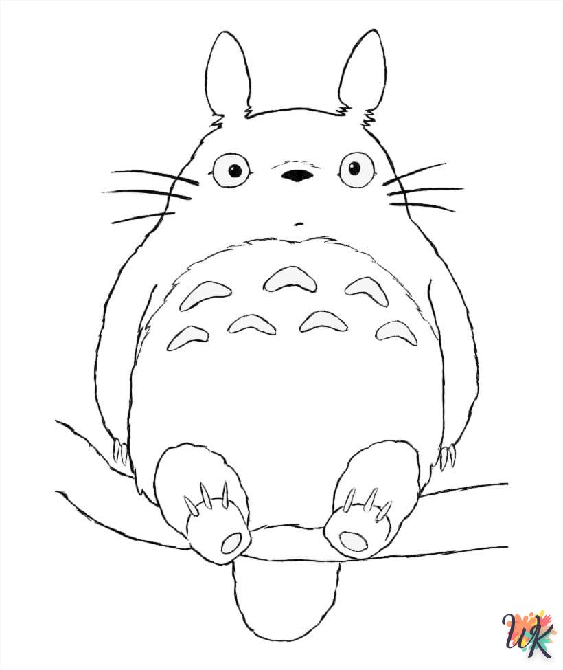 Dibujos para Colorear Totoro 39