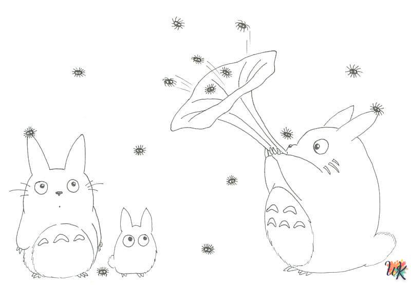 Dibujos para Colorear Totoro 4