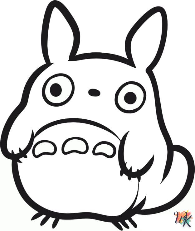 Dibujos para Colorear Totoro 41