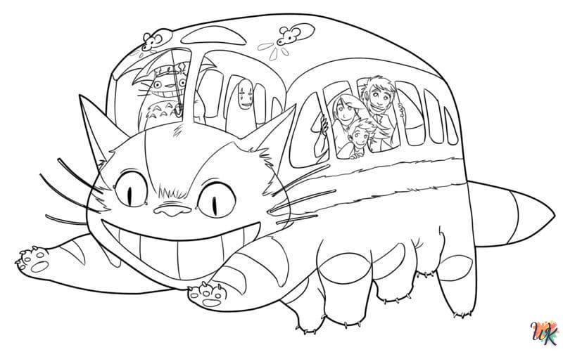 Dibujos para Colorear Totoro 46