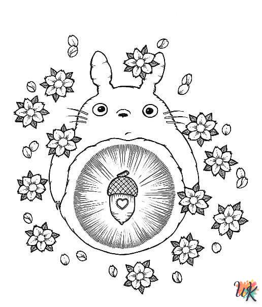 Dibujos para Colorear Totoro 47