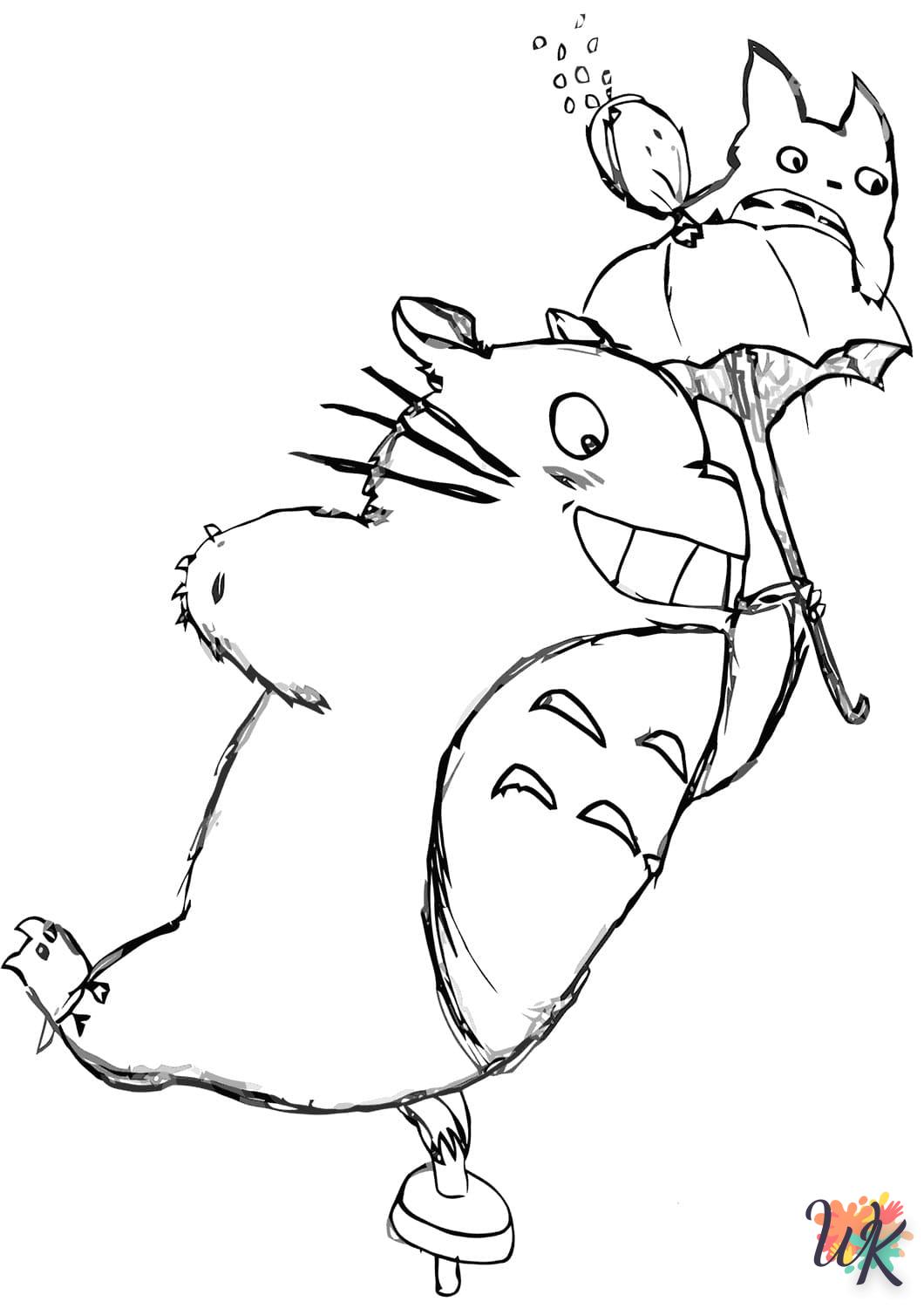 Dibujos para Colorear Totoro 6