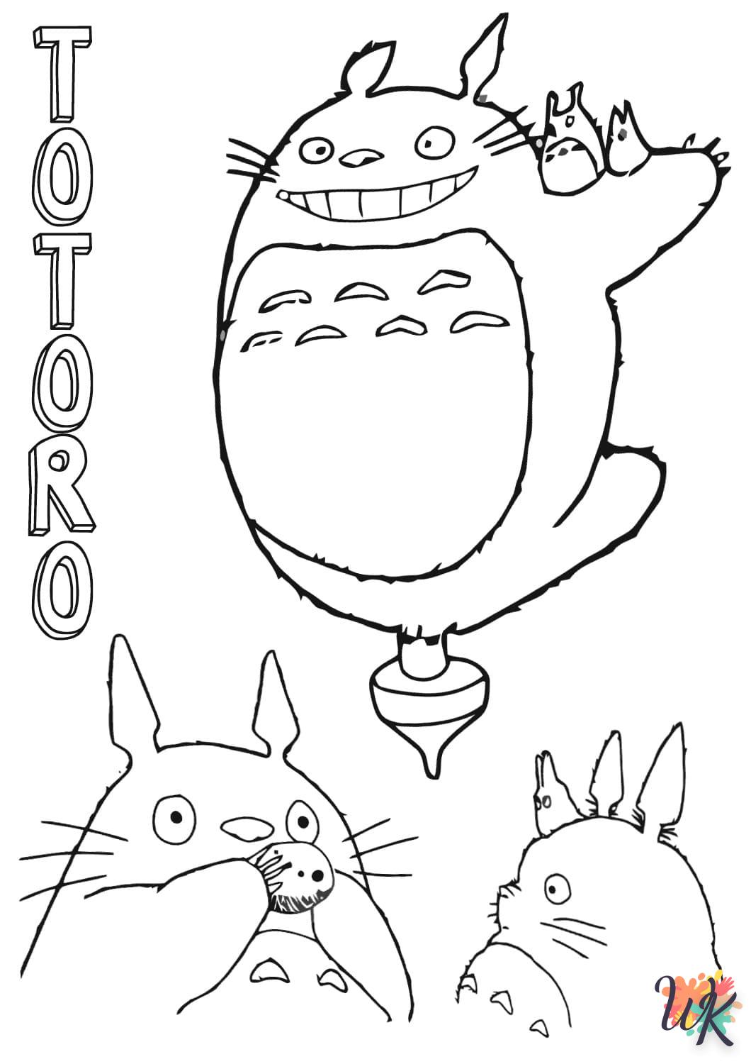 Dibujos para Colorear Totoro 7