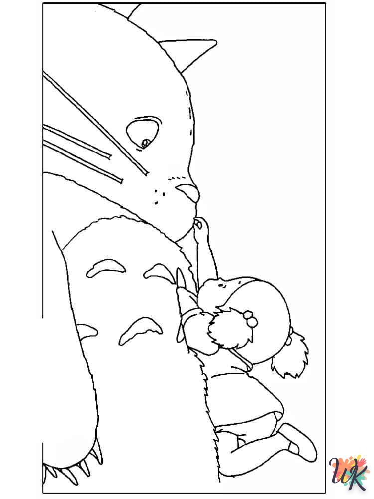 Dibujos para Colorear Totoro 8