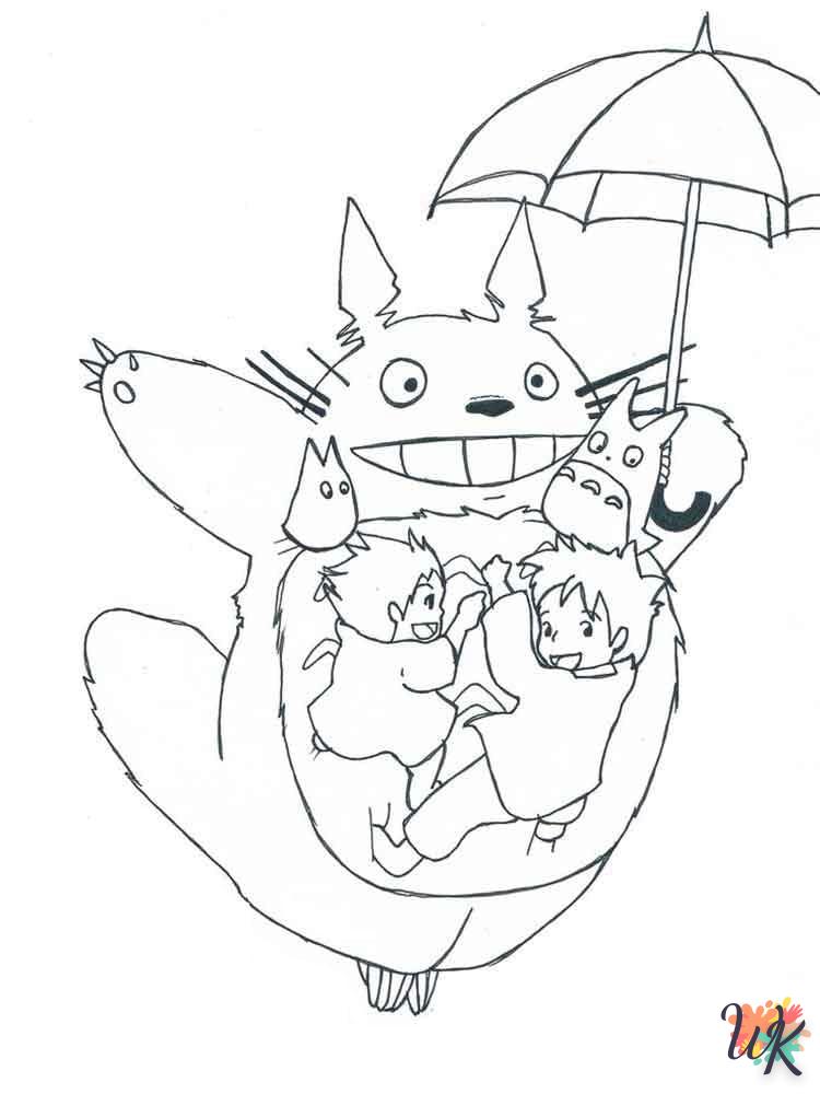 Dibujos para Colorear Totoro 9