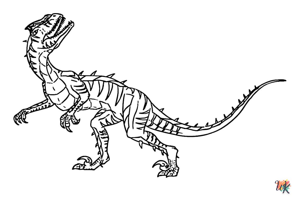 Dibujos para Colorear Velociraptor 12