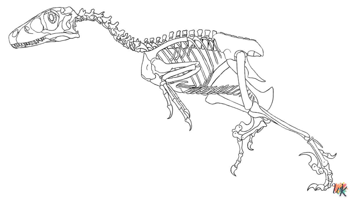 Dibujos para Colorear Velociraptor 14